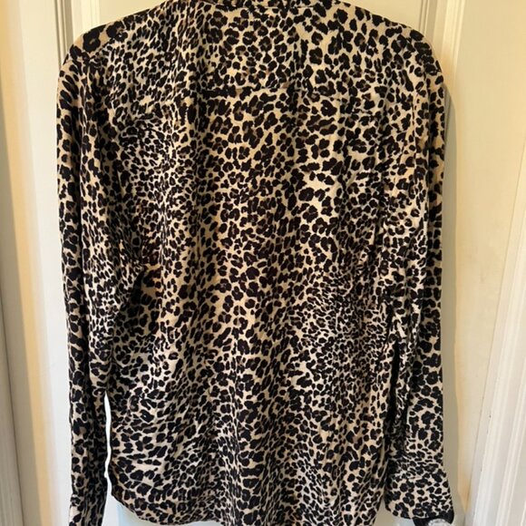 EUC The Shirt Rochelle Behrens Top Animal Cheetah/Leopard Print Size XL - Picture 4 of 4